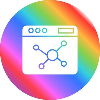 icono de vector de algoritmo