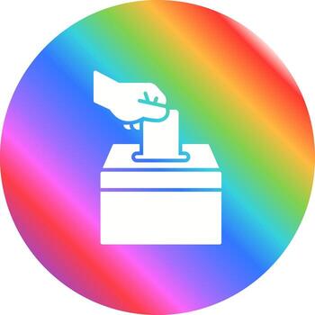 icono de vector de votación