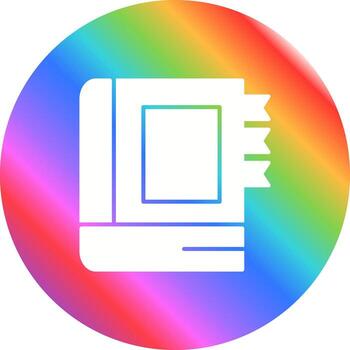 icono de vector de diario