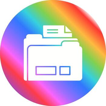 icono de vector de carpeta