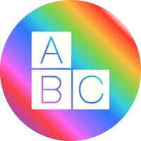 icono de vector abc