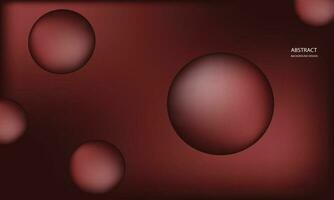 a red background with many spheres vector