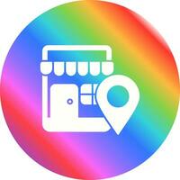 Shop Location Vector Icon