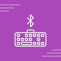 Bluetooth Keyboard Vector Icon