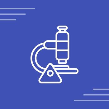 icono de vector de microscopio