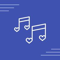 Romantic music Vector Icon