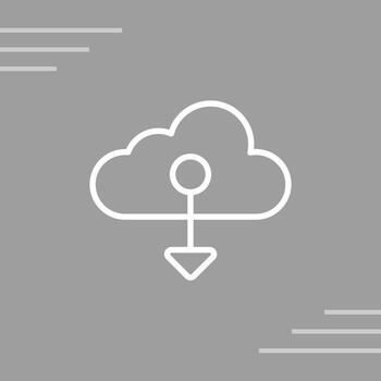 nube nativo vector icono