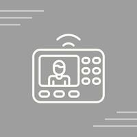 intercomunicador sistema vector icono