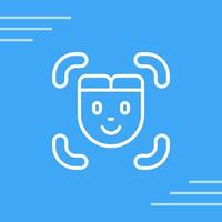 Facial Recognition Vector Icon