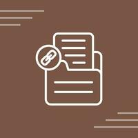 Document Link Vector Icon