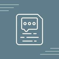 Document Insert Comment Vector Icon