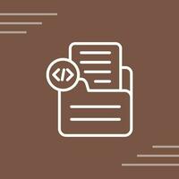 Document Insert Code Vector Icon