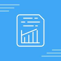 Document Insert Graph Vector Icon