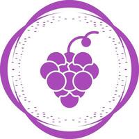 icono de vector de uvas