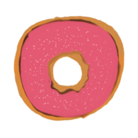 sweet tasty element cute donut Pro PNG