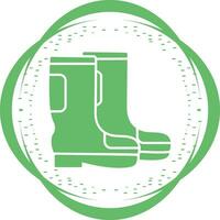 icono de vector de botas de lluvia