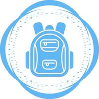 icono de vector de bolsa de escuela