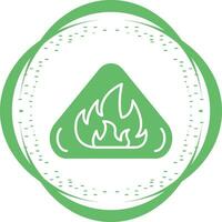 icono de vector de peligro de incendio