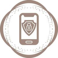 Mobile Security Vector Icon