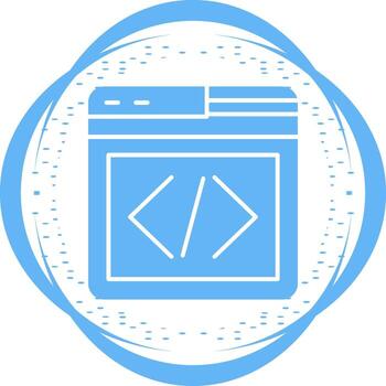 icono de vector de programación web