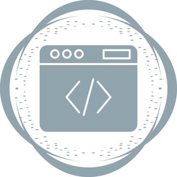 icono de vector de código