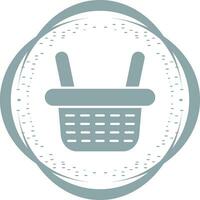 icono de vector de cesta de compras