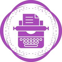 Typewriter Vector Icon