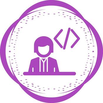icono de vector de programador
