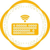 Wireless Keyboard Vector Icon