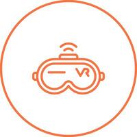 Virtual Reality Headset Vector Icon