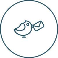 Carrier Pigeon Vector Icon