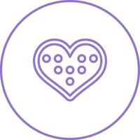 Chocolates in heart Box Vector Icon