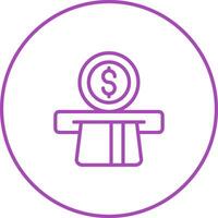 Automated Teller Machine Vector Icon