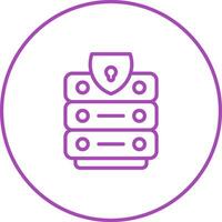 Data Center Security Vector Icon