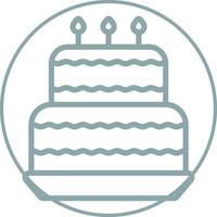 Birthday cake Vector Icon