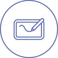 Digital Drawing Pad Vector Icon
