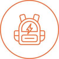 inteligente mochila vector icono