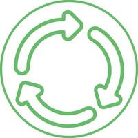 Recycling symbol Vector Icon