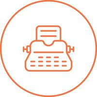 Typewriter Vector Icon