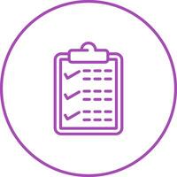 Clipboard with checkmark Vector Icon