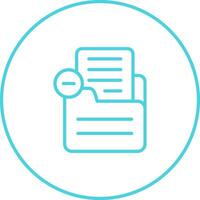 Document Remove Vector Icon