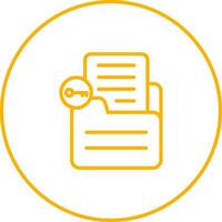 Document Unlock Vector Icon