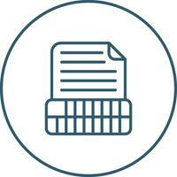 Document Insert Table Vector Icon