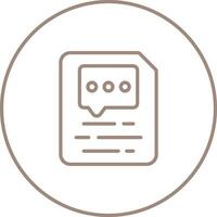 Document Insert Comment Vector Icon