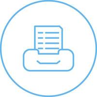 Filing cabinet with files Vector Icon