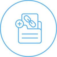 Document Insert Link Vector Icon