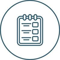 Task list with clipboard Vector Icon