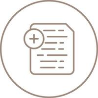 Document Insert Icon Vector Icon