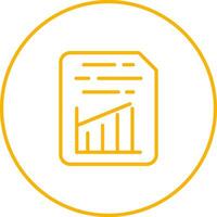 Document Insert Graph Vector Icon