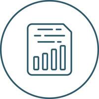 Document Insert Chart Vector Icon